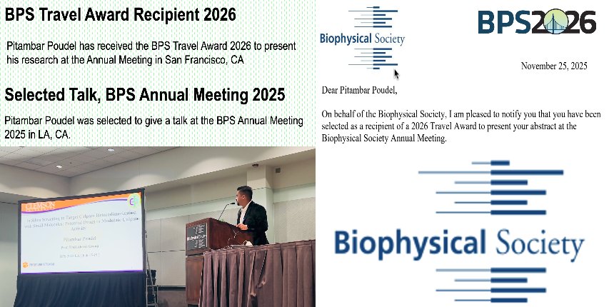 Pitambar Poudel has received the BPS Travel Award